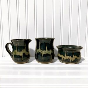 Cream & Sugar Pottery Set